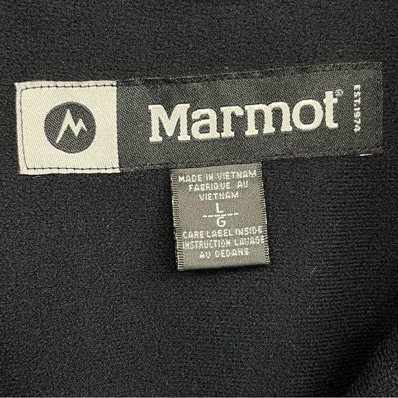 Marmot Lightweight Fleece-Lined Full Zip Windbreaker Jacket Blue Sz L - Picture 7 of 13